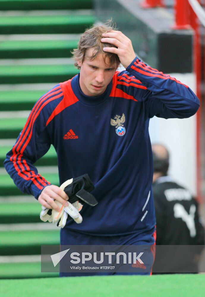 Football. Russia vs. Uruguay friendly match