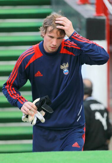 Football. Russia vs. Uruguay friendly match