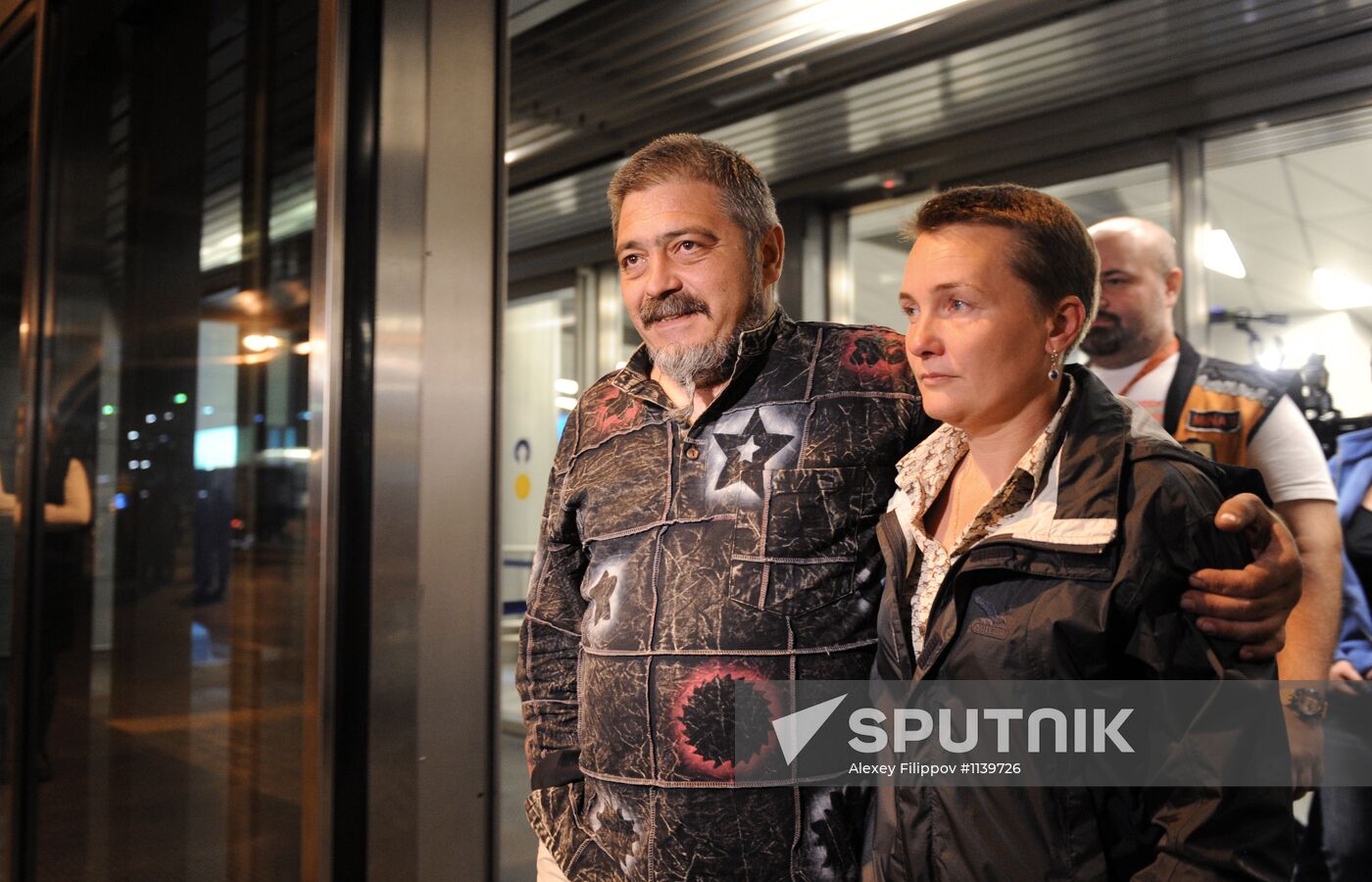 Russian bikers come back from Iraq