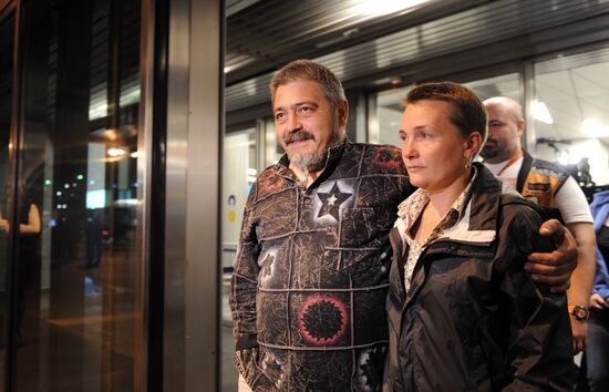 Russian bikers come back from Iraq