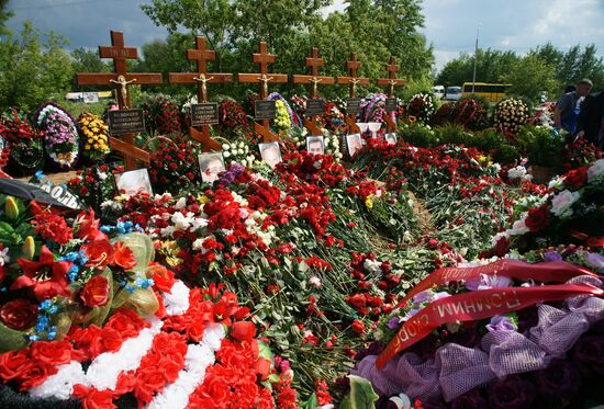Funeral of those killed in SSJ-100 Superjet crash in Zhukovsky