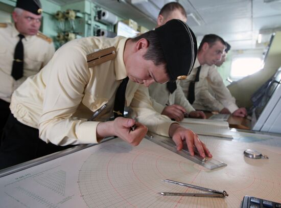 BF guard frigate "Yaroslav Mudry" performs training tasks