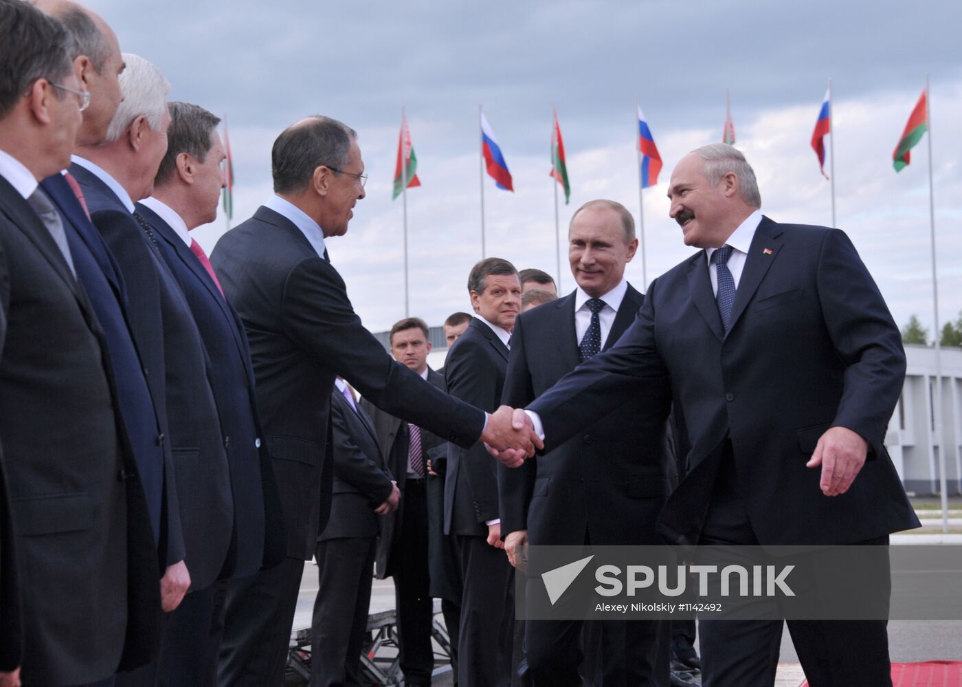 Russian President Vladimir Putin visits Minsk