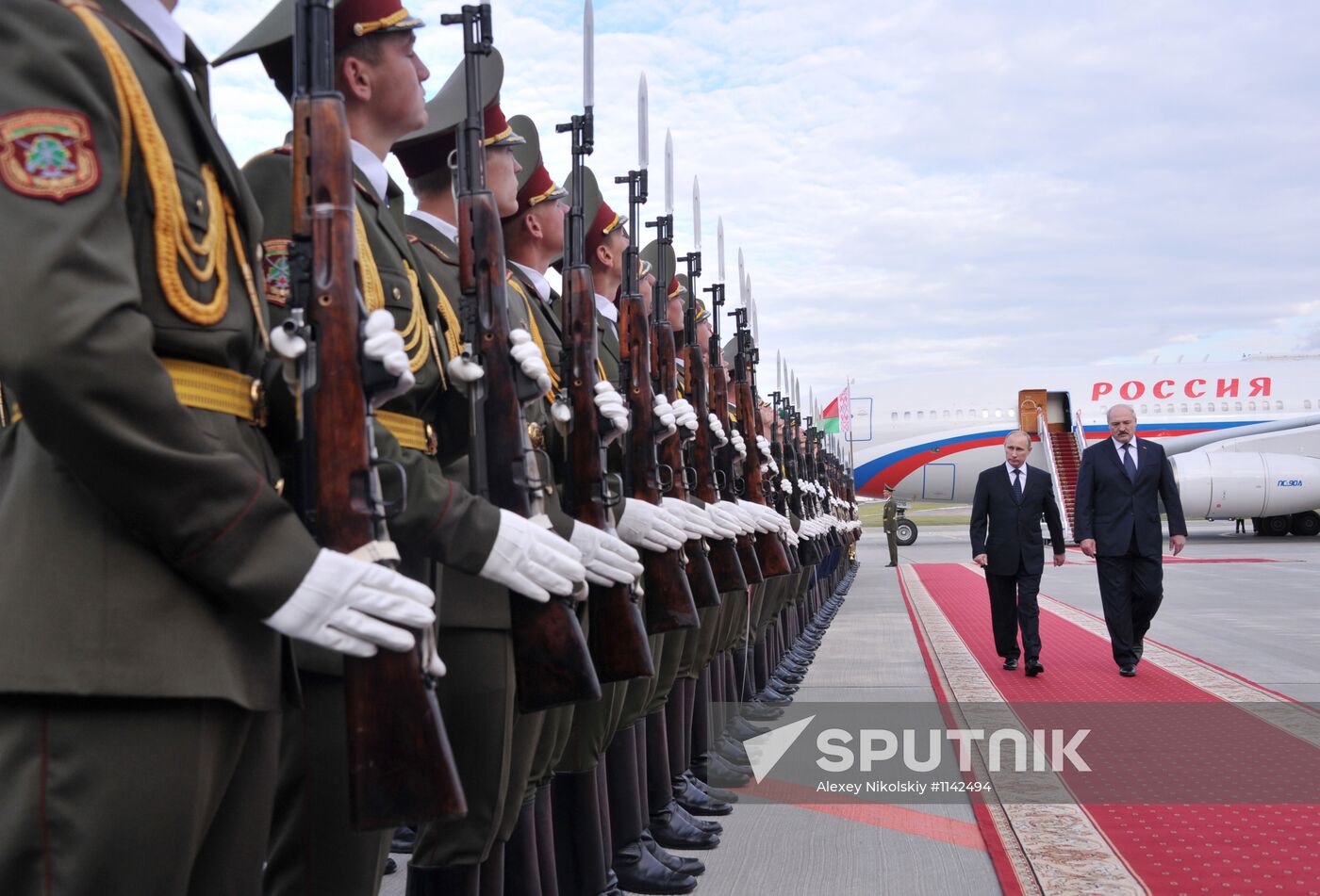 Russian President Vladimir Putin visits Minsk