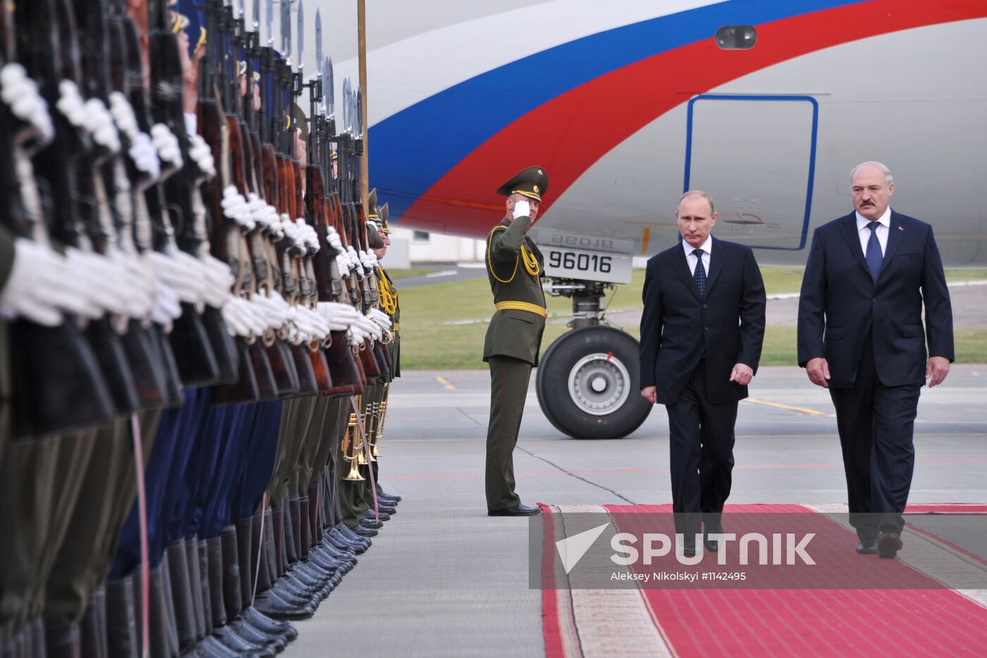 Russian President Vladimir Putin visits Minsk