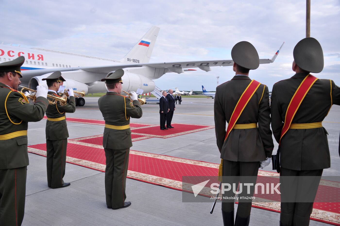 Russian President Vladimir Putin visits Minsk