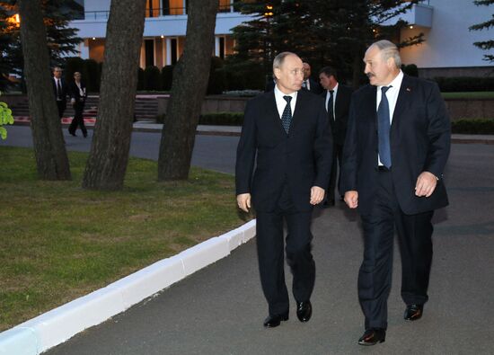 Russian President Vladimir Putin visits Minsk