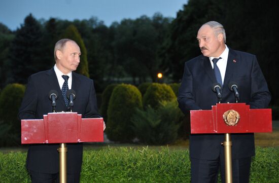Russian President Vladimir Putin visits Minsk