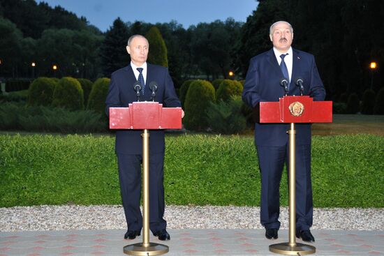 Russian President Vladimir Putin visits Minsk