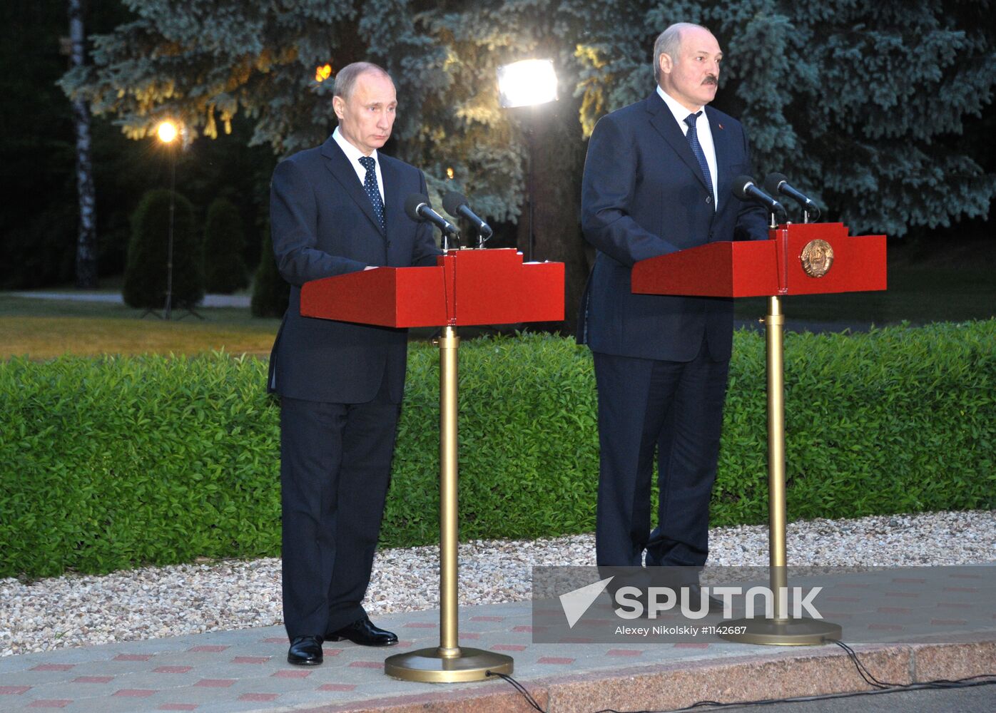 Russian President Vladimir Putin visits Minsk