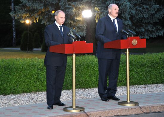 Russian President Vladimir Putin visits Minsk