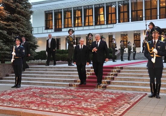 Russian President Vladimir Putin visits Minsk