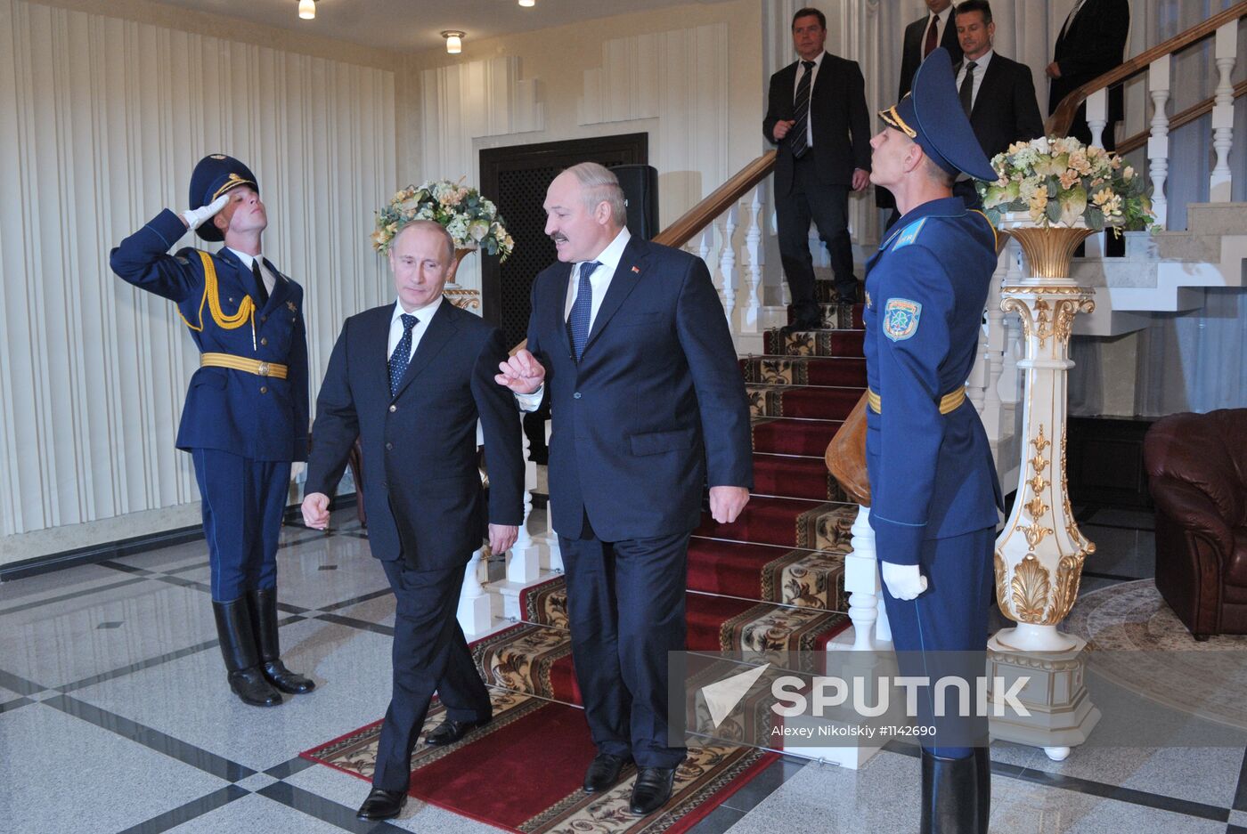 Russian President Vladimir Putin visits Minsk