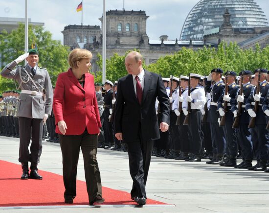 President Vladimir Putin's working trip to Berlin