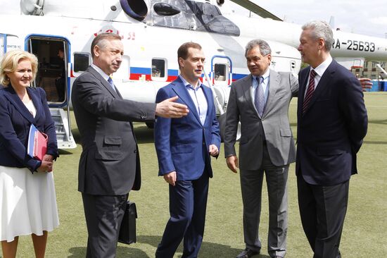 Dmitry Medvedev's working trip to Troitsk