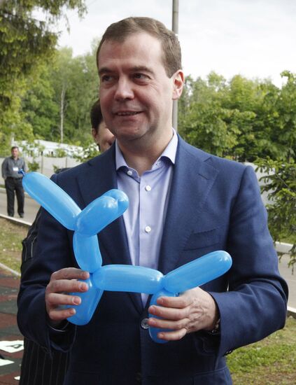 Dmitry Medvedev's working trip to Troitsk