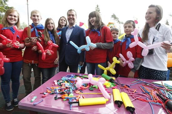 Dmitry Medvedev's working trip to Troitsk
