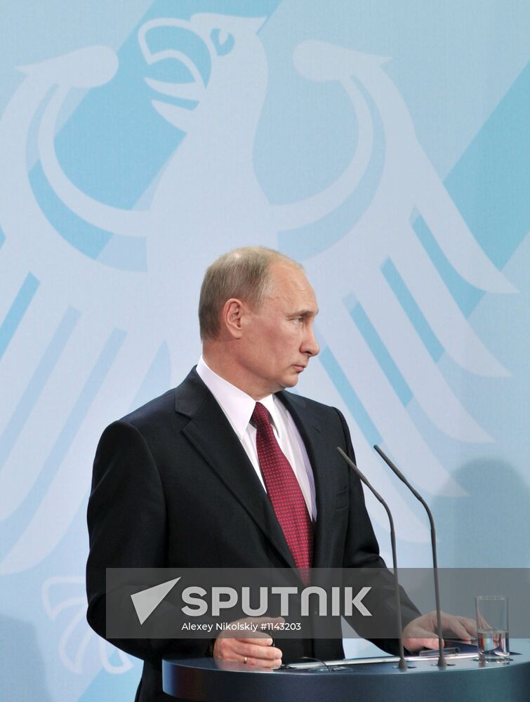 President Vladimir Putin's working trip to Berlin