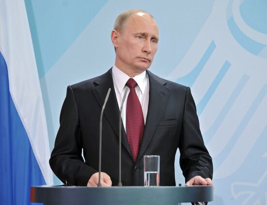 President Vladimir Putin's working trip to Berlin