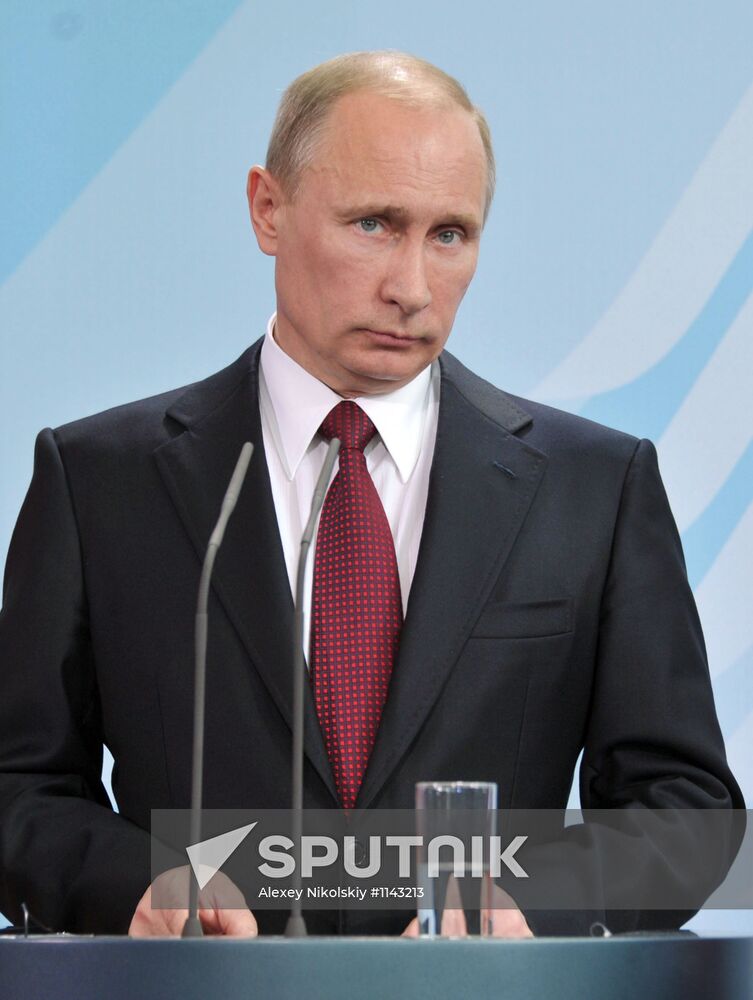 President Vladimir Putin's working trip to Berlin