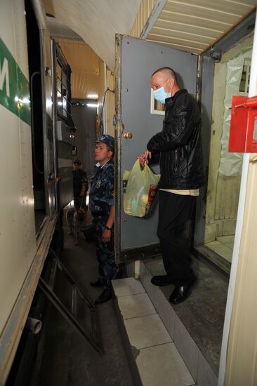 Escort service of Russian penal system FPS in Chelyabinsk region