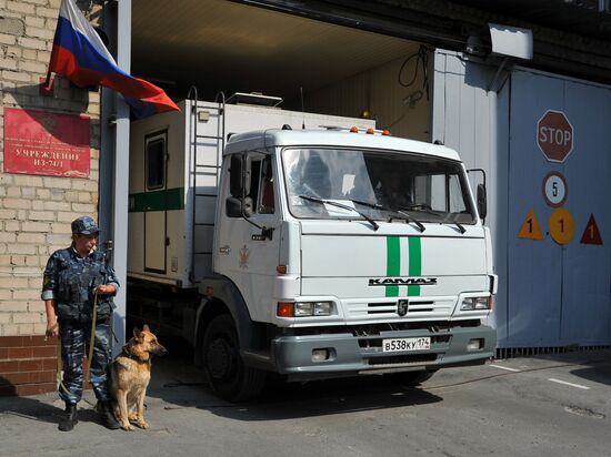 Escort service of Russian penal system FPS in Chelyabinsk region