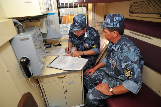 Escort service of Russian penal system FPS in Chelyabinsk region