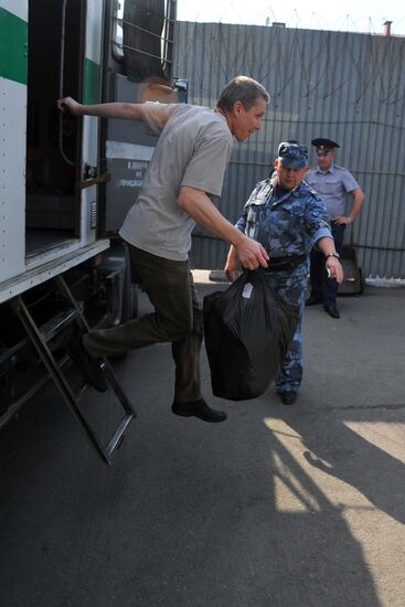 Escort service of Russian penal system FPS in Chelyabinsk region