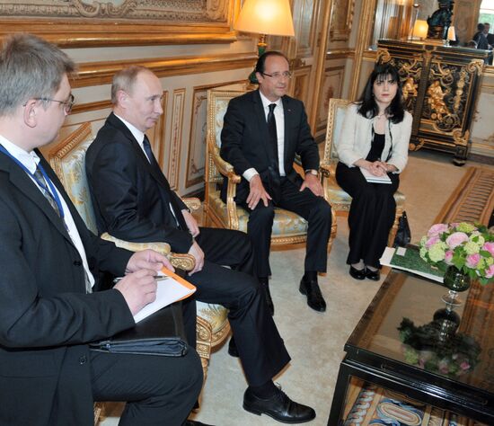 Russian President Vladimir Putin's working trip to Paris