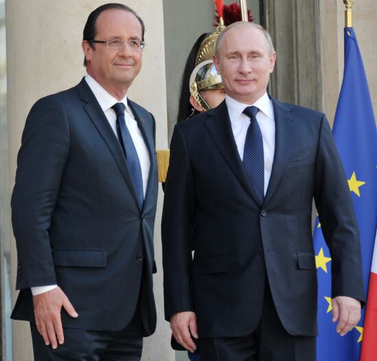 President Vladimir Putin's working trip to Paris