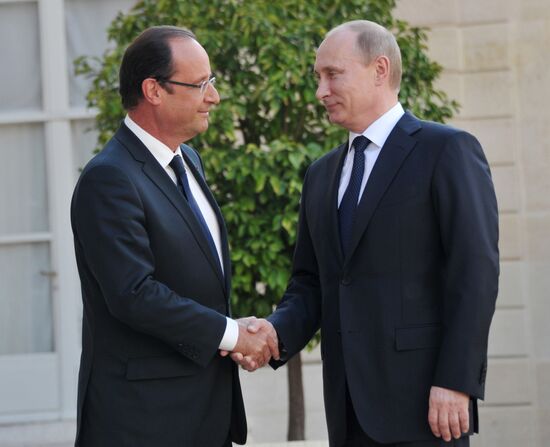 President Vladimir Putin's working trip to Paris