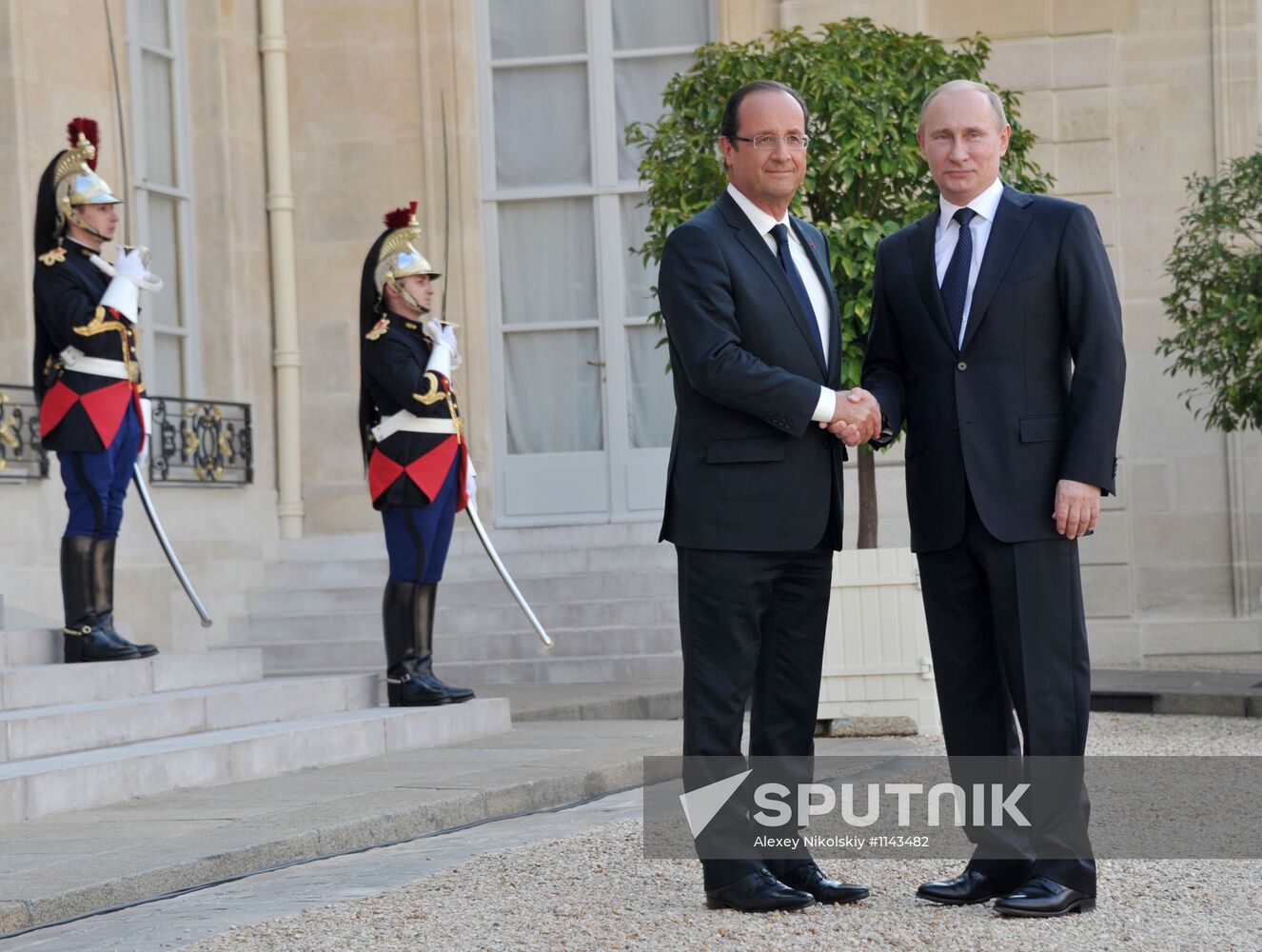 President Vladimir Putin's working trip to Paris