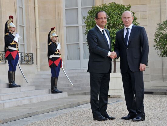 President Vladimir Putin's working trip to Paris
