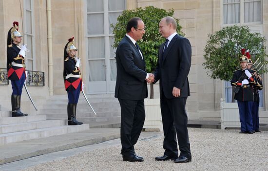 President Vladimir Putin's working trip to Paris