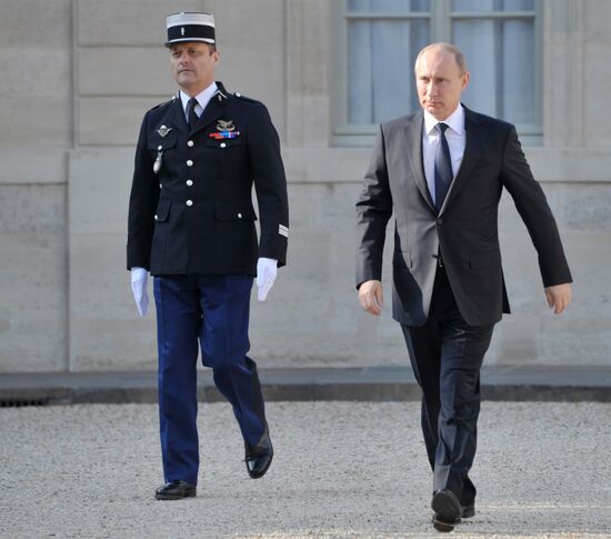 President Vladimir Putin's working trip to Paris