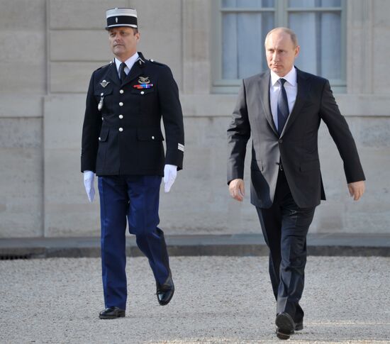 President Vladimir Putin's working trip to Paris