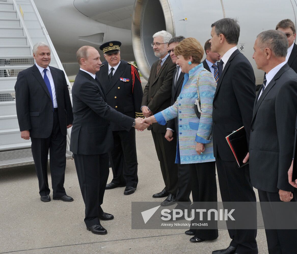 Russian President Vladimir Putin's working trip to France