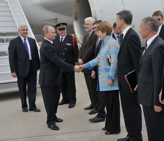 Russian President Vladimir Putin's working trip to France