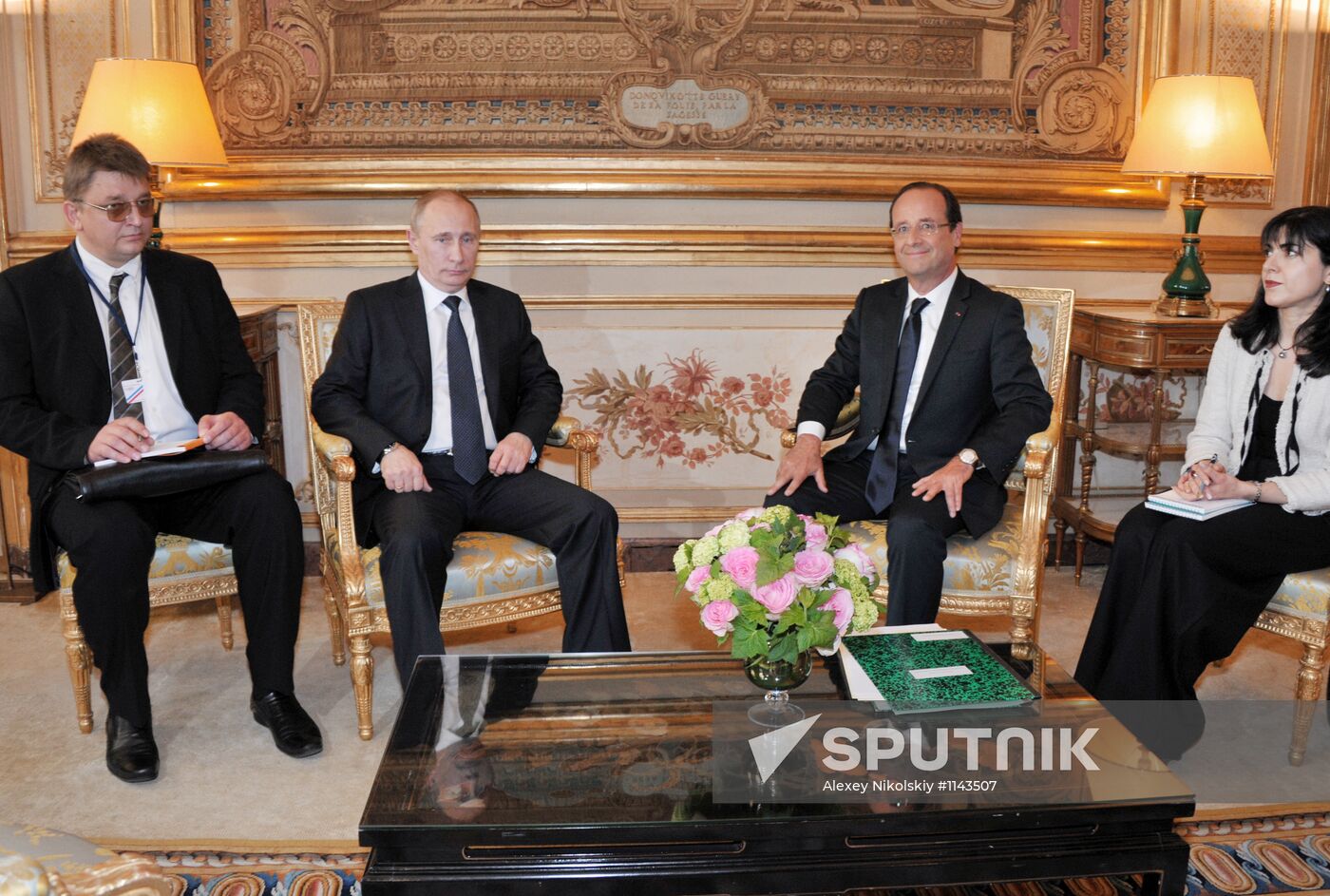 Russian President Vladimir Putin's working trip to France