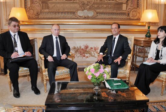 Russian President Vladimir Putin's working trip to France