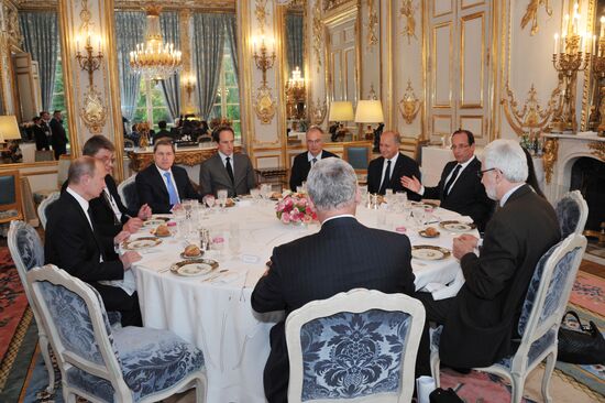 Russian President Vladimir Putin's working trip to France
