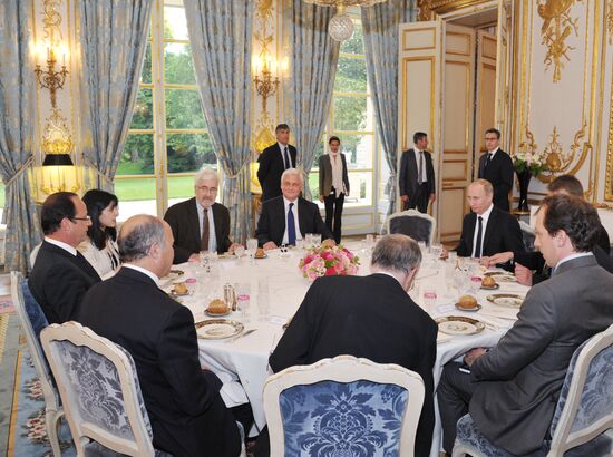 Russian President Vladimir Putin's working trip to France