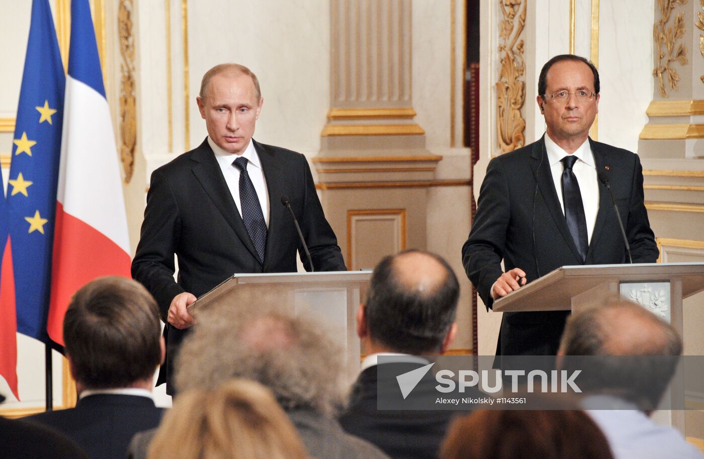 Russian President Vladimir Putin's working trip to France