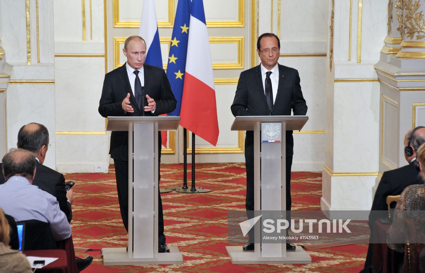 Russian President Vladimir Putin's working trip to France