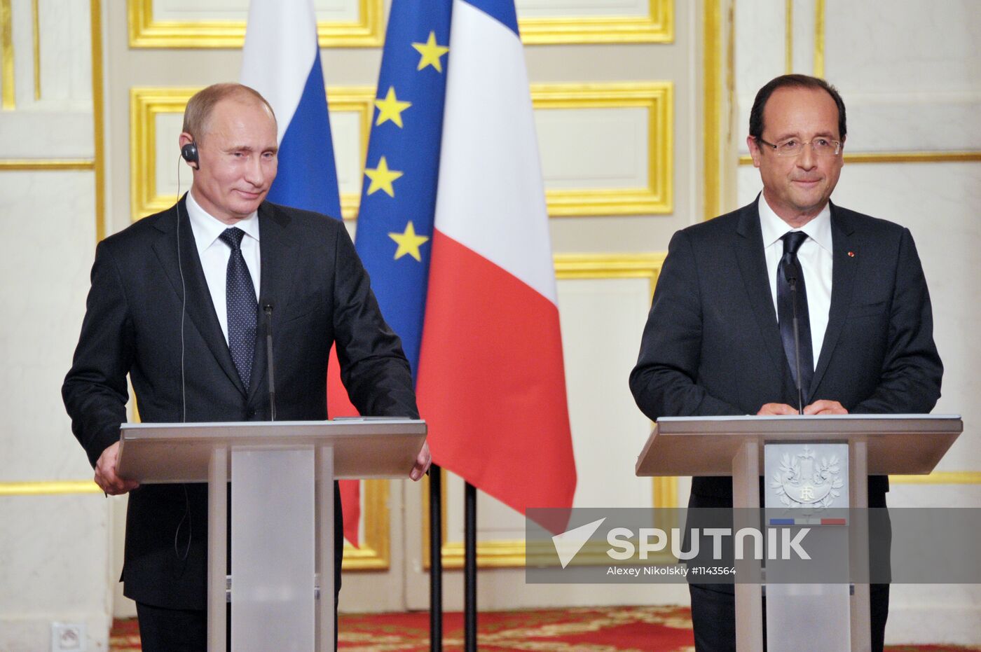 Russian President Vladimir Putin's working trip to France