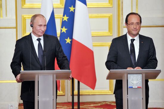 Russian President Vladimir Putin's working trip to France