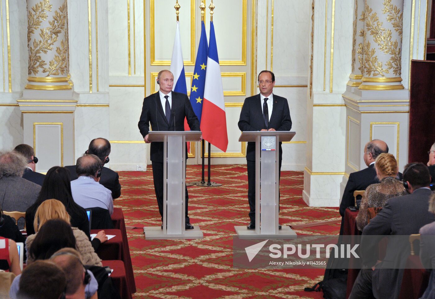 Russian President Vladimir Putin's working trip to France