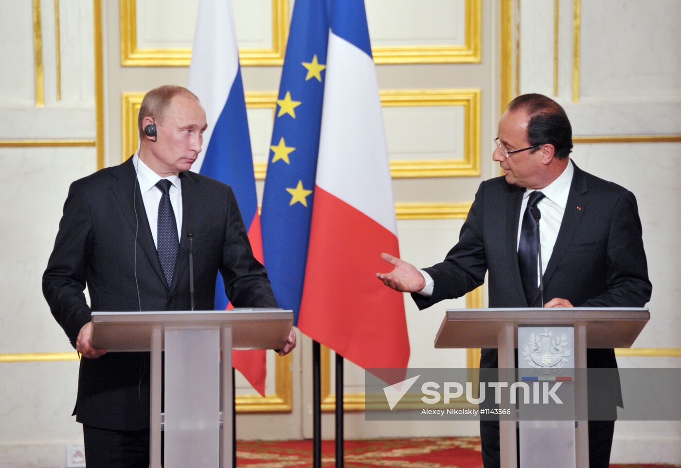 Russian President Vladimir Putin's working trip to France