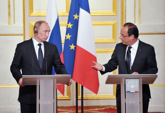 Russian President Vladimir Putin's working trip to France