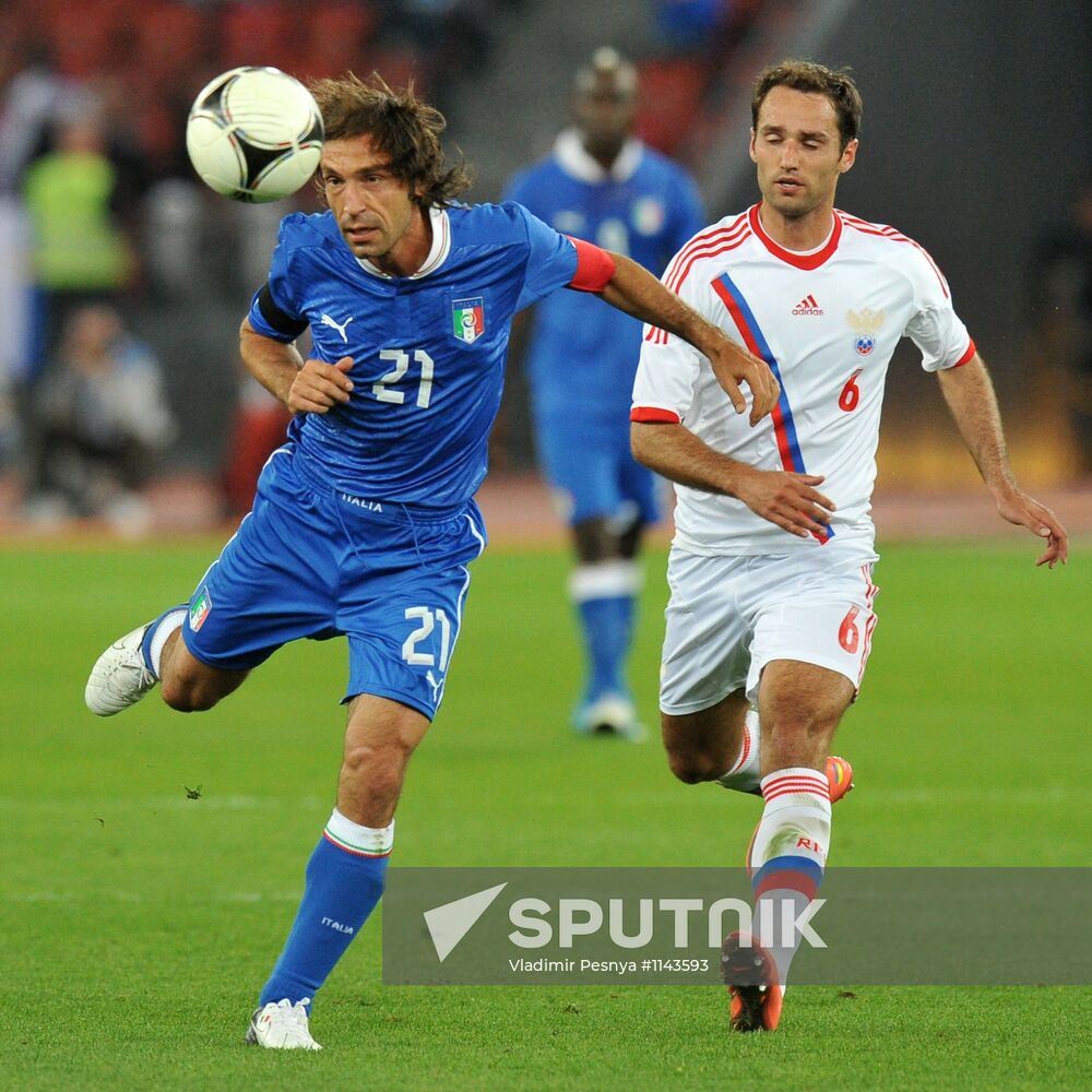 Football. Friendly match between Italy and Russia
